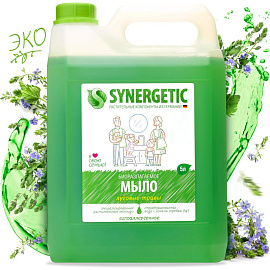 Мыло жидкое Synergetic Луговые травы 5000 мл фото Мыло жидкое Synergetic Луговые травы 5000 мл