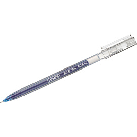 Ручка гелевая неавтоматическая бесстержневая Attache Free ink синяя (толщина линии 0.35 мм)