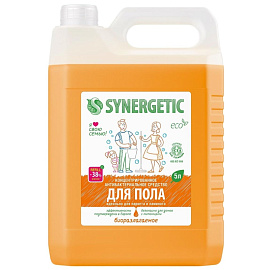 Средство для мытья пола и других поверхностей Synergetic 5 л универсальное антибактериальное