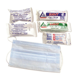 Аптечка первой помощи для велосипедистов и мотоциклистов ФЭСТ № 1 (бокс пластиковый)