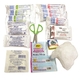 Аптечка первой помощи для велосипедистов и мотоциклистов ФЭСТ № 3 (бокс пластиковый)