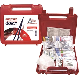 Аптечка первой помощи для велосипедистов и мотоциклистов ФЭСТ № 3 (бокс пластиковый)