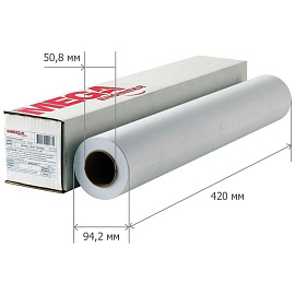 Бумага широкоформатная Комус (ProMega engineer) 80 г/кв.м, длина 45 м, ширина 420 мм, диаметр втулки 50.8 мм, 8 рулонов в упаковке фото Бумага широкоформатная Комус (ProMega engineer) 80 г/кв.м, длина 45 м, ширина 420 мм, диаметр втулки 50.8 мм, 8 рулонов в упаковке