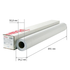 Бумага широкоформатная Комус (ProMega engineer) 80 г/кв.м, длина 45 м, ширина 841 мм, диаметр втулки 50.8 мм, 4 рулона в упаковке фото Бумага широкоформатная Комус (ProMega engineer) 80 г/кв.м, длина 45 м, ширина 841 мм, диаметр втулки 50.8 мм, 4 рулона в упаковке