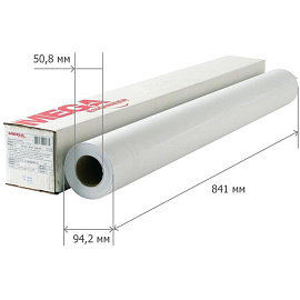 Бумага широкоформатная Комус (ProMega engineer) 80 г/кв.м, длина 45 м, ширина 841 мм, диаметр втулки 50.8 мм, 4 рулона в упаковке фото Бумага широкоформатная Комус (ProMega engineer) 80 г/кв.м, длина 45 м, ширина 841 мм, диаметр втулки 50.8 мм, 4 рулона в упаковке