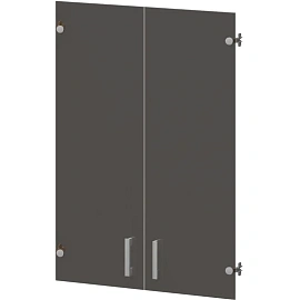 Двери средние Арго стеклянные тонированные (710х1120 мм, 2 штуки) фото Двери средние Арго стеклянные тонированные (710х1120 мм, 2 штуки)