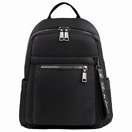Рюкзак BRAUBERG PODIUM женский, карман-антивор, нейлон, черный, 32х26х15 см, 270815