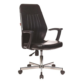 Кресло офисное Easy Chair 224 DSL PPU черное (искусственная кожа, металл)