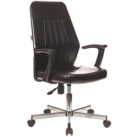 Кресло офисное Easy Chair 224 DSL PPU черное (искусственная кожа, металл)