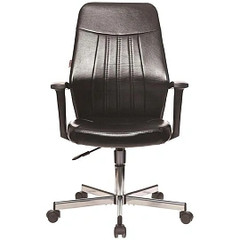 Кресло офисное Easy Chair 224 DSL PPU чёрное (экокожа, металл)