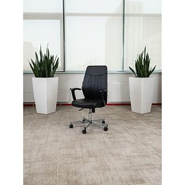 Кресло офисное Easy Chair 224 DSL PPU чёрное (экокожа, металл)