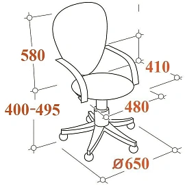 Кресло офисное Easy Chair 224 DSL PPU чёрное (экокожа, металл)