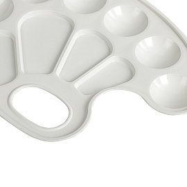 Палитра для рисования BRAUBERG KIDS, белая, овальная, 10 ячеек, 192353 фото Палитра для рисования BRAUBERG KIDS, белая, овальная, 10 ячеек, 192353