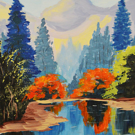 Гуашь ПИФАГОР "СОЛНЫШКО", 6 цветов по 25 мл, 192645