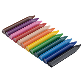 Мелки восковые Jovi triwax трехгранные 12 цветов