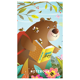 Блокнот А7 48л. на склейке BG "Cute animals