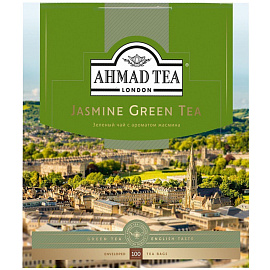 Чай зеленый Ahmad Green Jasmine Tea 100 пакетиков