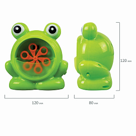 Машинка автоматическая для мыльных пузырей "ЛЯГУШОНОК", 50 мл, ЮНЛАНДИЯ, 664481 фото Машинка автоматическая для мыльных пузырей "ЛЯГУШОНОК", 50 мл, ЮНЛАНДИЯ, 664481