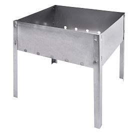 Мангал сборный стальной, размер 300х240х300 мм, в пленке, 701722 фото Мангал сборный стальной, размер 300х240х300 мм, в пленке, 701722