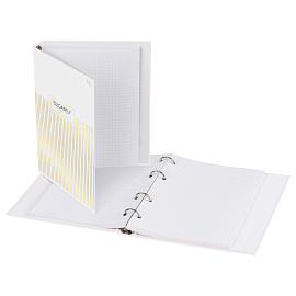 Тетрадь на кольцах А5, 120л., BG "Minimal", глянцевая ламинация, тиснение фольгой