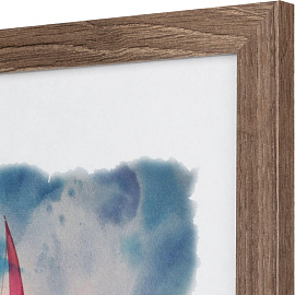 Рамка Зебра А4 21x30 см МДФ багет 18 мм капучино