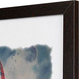 Рамка Зебра А4 21x30 см МДФ багет 18 мм темно-коричневая