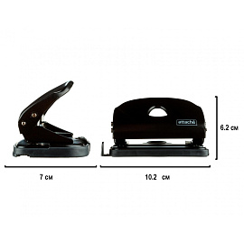 Дырокол Attache Power до 10 листов черный с линейкой фото Дырокол Attache Power до 10 листов черный с линейкой