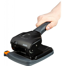 Дырокол мощный Attache Power до 65 листов черный с линейкой