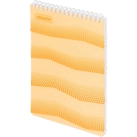 Блокнот Attache Waves Конференц А5 50 листов оранжевый в клетку на спирали (148х217 мм)