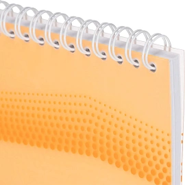 Блокнот Attache Waves Конференц А5 50 листов оранжевый в клетку на спирали (148х217 мм)