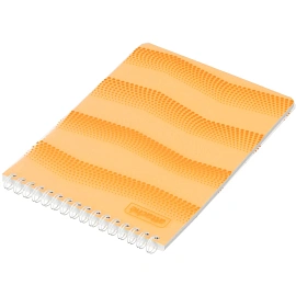 Блокнот Attache Waves Конференц А5 50 листов оранжевый в клетку на спирали (148х217 мм)