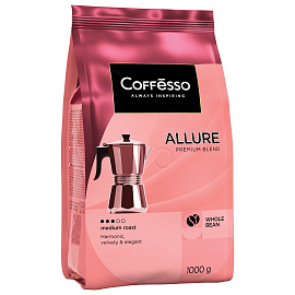 Кофе в зернах COFFESSO "Allure", 1 кг, 102487 фото Кофе в зернах COFFESSO "Allure", 1 кг, 102487