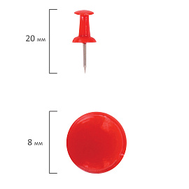 Силовые кнопки-гвоздики ОФИСМАГ, цветные, 50 шт., в картонной коробке., 222092 фото Силовые кнопки-гвоздики ОФИСМАГ, цветные, 50 шт., в картонной коробке., 222092