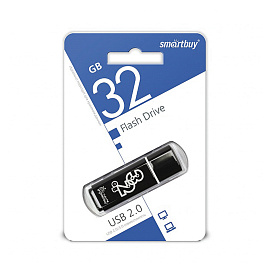 Флешка USB 2.0 32 ГБ Smartbuy Glossy Series (SB32GBGS-K)