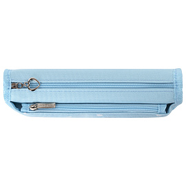 Пенал мягкий ЮНЛАНДИЯ, 2 отделения, полиэстер, "Heart", мятный, 21х6х9 см, 270257