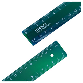 Линейка 20см СТАММ "Хамелеон", пластиковая, 2 шкалы, зеленый хамелеон, европодвес фото Линейка 20см СТАММ "Хамелеон", пластиковая, 2 шкалы, зеленый хамелеон, европодвес