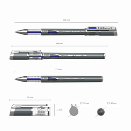 Ручка гелевая неавтоматическая Erich Krause Megapolis Gel синяя (толщина линии 0.35 мм, 92) фото Ручка гелевая неавтоматическая Erich Krause Megapolis Gel синяя (толщина линии 0.35 мм, 92)