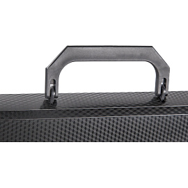 Папка-портфель пластиковая Комус A4 черная (34х4х24 см, 6 отделений)