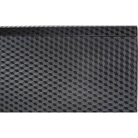 Папка-портфель пластиковая Комус A4 черная (34х4х24 см, 6 отделений)