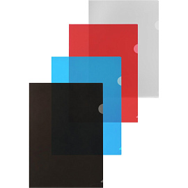 Папка-уголок Attache Economy A4 пластиковая 100 мкм прозрачная (100 штук в упаковке)