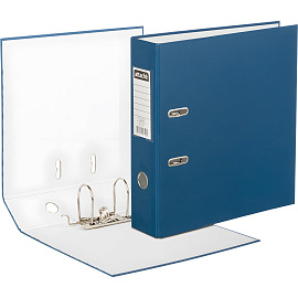 Папка-регистратор Attache Экономи 80 мм синяя бумвинил/бумага