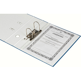 Папка-регистратор Attache Экономи 80 мм синяя бумвинил/бумага