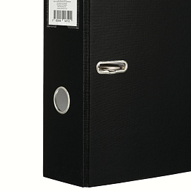 Папка-регистратор Attache Экономи 80 мм чёрная бумвинил/бумага