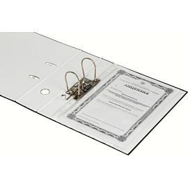 Папка-регистратор Attache Экономи 80 мм чёрная бумвинил/бумага