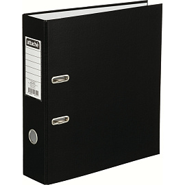 Папка-регистратор Attache Экономи 80 мм чёрная бумвинил/бумага