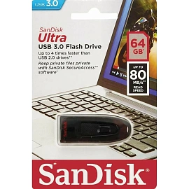 Флешка USB 3.0 64 ГБ Sandisk Ultra (SDCZ48-064G-U46)