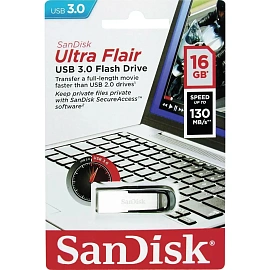 Флешка USB 3.0 16 ГБ Sandisk Ultra Flair 3.0 (SDCZ73-016G-G46)