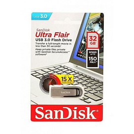 Флешка USB 3.0 32 ГБ Sandisk Ultra Flair 3.0 (SDCZ73-032G-G46)