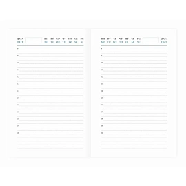 Ежедневник недатированный Attache Agenda искусственная кожа A6 160 листов чёрный