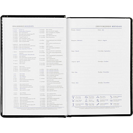 Ежедневник недатированный Attache Agenda искусственная кожа A6 160 листов чёрный